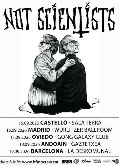 Cartel de Concierto de Not Scientists en Andoain