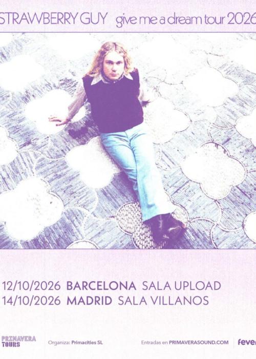 Cartel de Concierto de Strawberry Guy en Barcelona