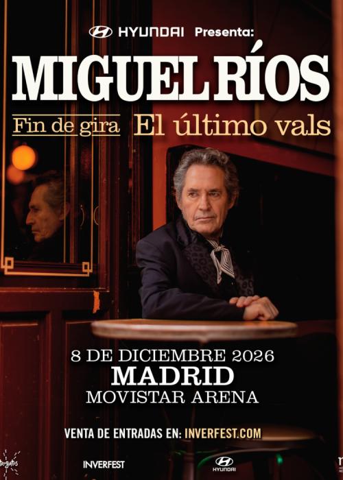 Cartel de Concierto de Miguel Ríos en Madrid