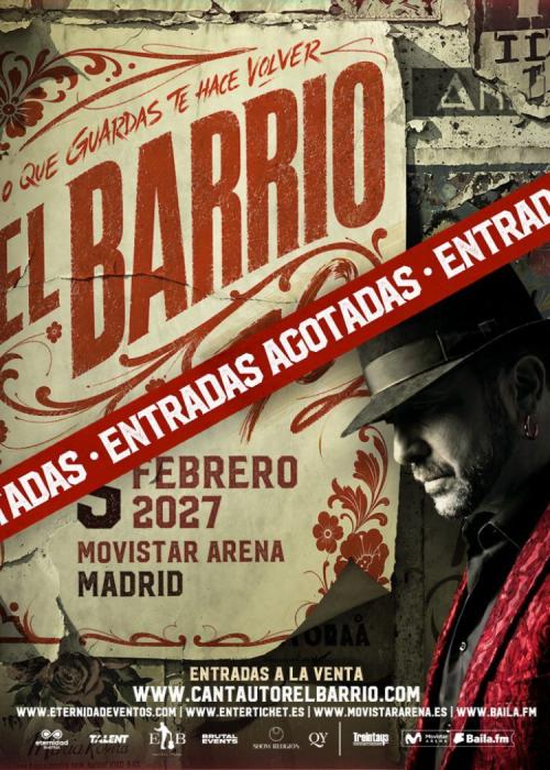 Cartel de Concierto de El Barrio en Madrid (Primera Fecha)