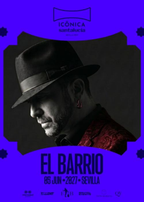 Cartel de Concierto de El Barrio en Sevilla