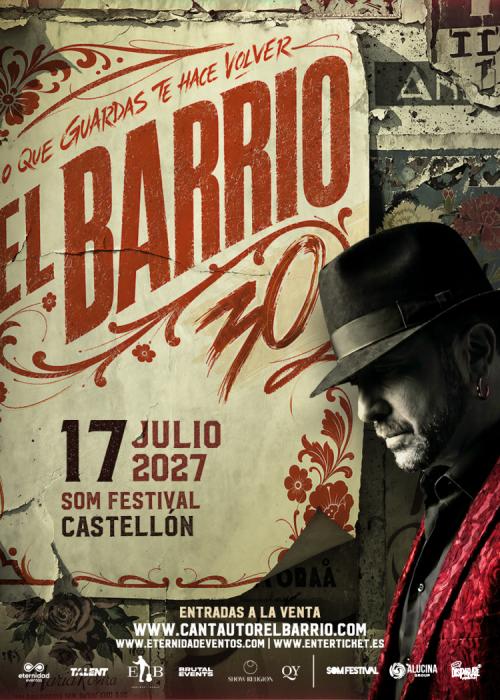 Cartel de Concierto de El Barrio en Castellón