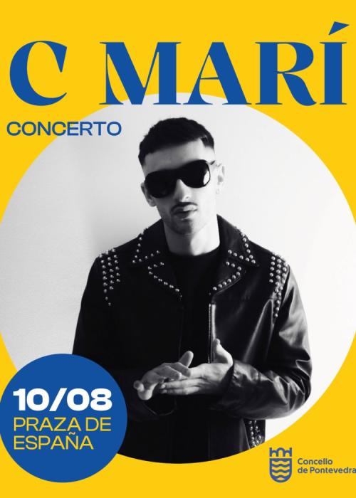 Cartel de Concierto de C Marí en Pontevedra