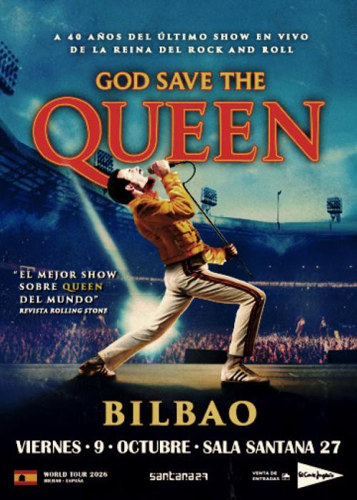 Cartel de Concierto de God Save The Queen en Bilbao