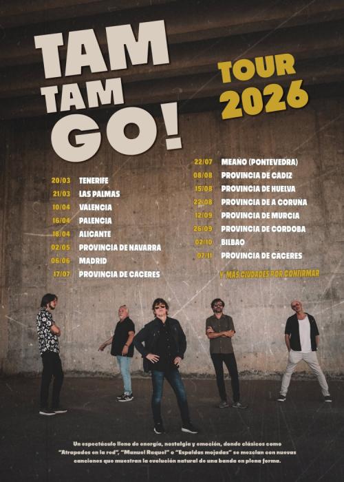 Cartel de Concierto de Tam Tam Go! en Bilbao
