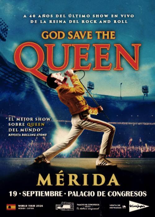 Cartel de Concierto de God Save The Queen en Mérida