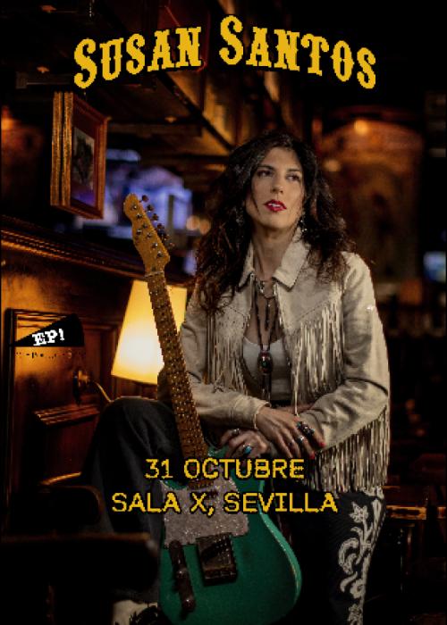 Cartel de Concierto de Susan Santos en Sevilla
