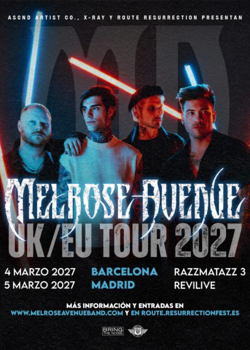 Cartel de Concierto de Melrose Avenue en Barcelona