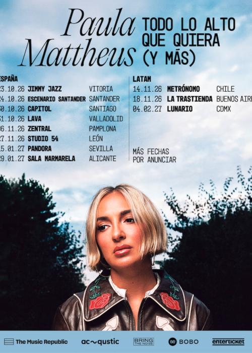 Cartel de Concierto de Paula Mattheus en Sevilla