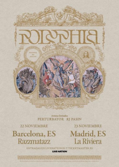Cartel de Concierto de Polyphia en Barcelona