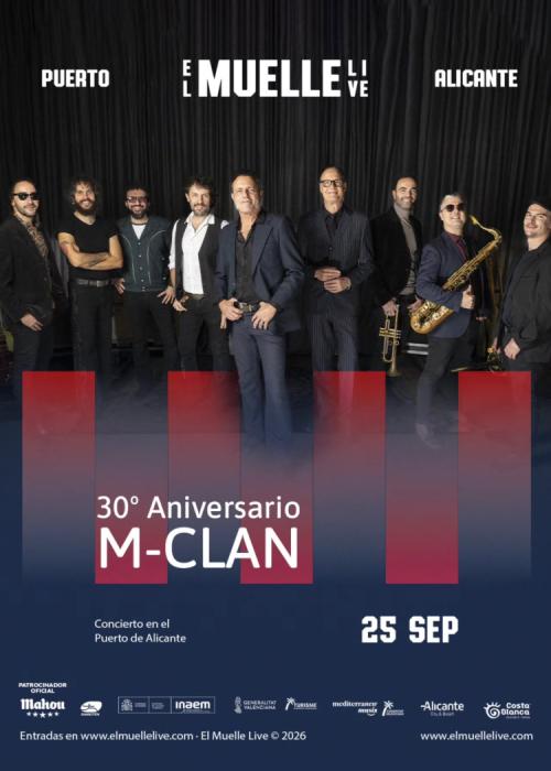 Cartel de Concierto de M Clan en Alicante