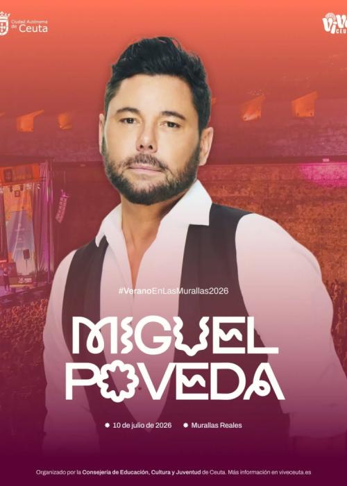 Cartel de Concierto de Miguel Poveda en Ceuta