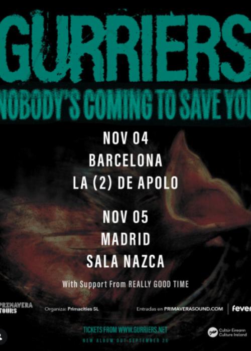Cartel de Concierto de Gurriers en Madrid
