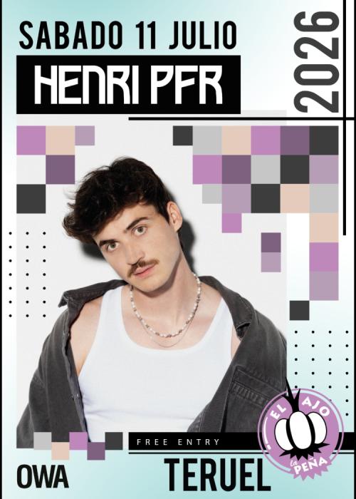 Cartel de Concierto de Henri PFR en Teruel