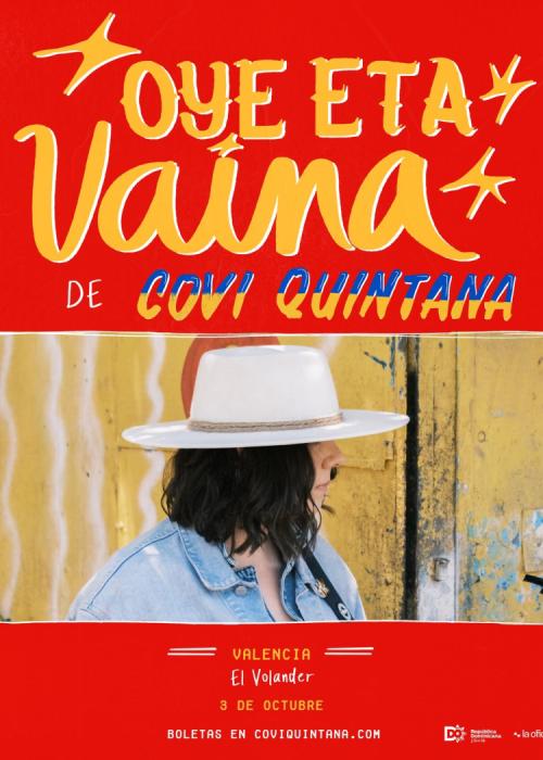 Cartel de Concierto de Covi Quintana en Valencia