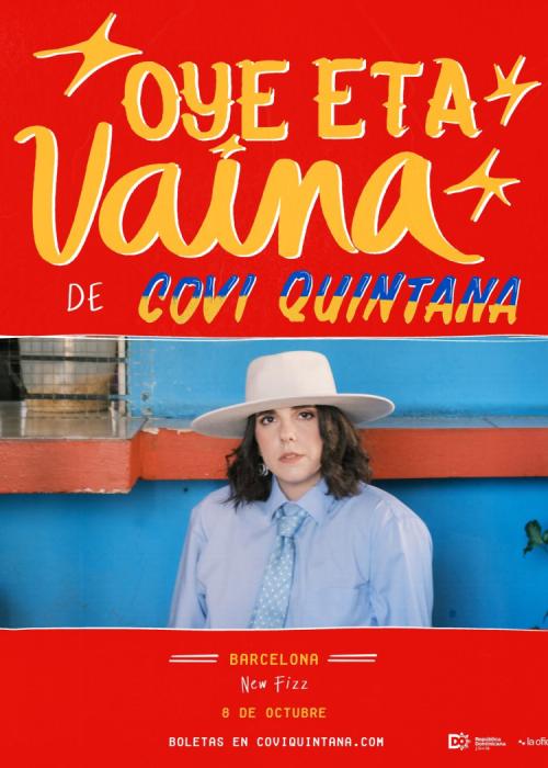 Cartel de Concierto de Covi Quintana en Barcelona