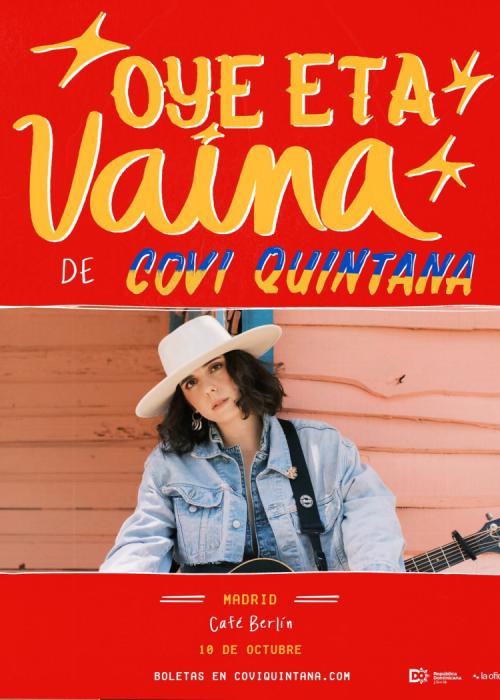 Cartel de Concierto de Covi Quintana en Madrid