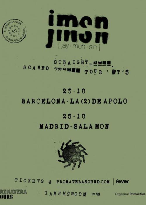 Cartel de Concierto de JMSN en Barcelona