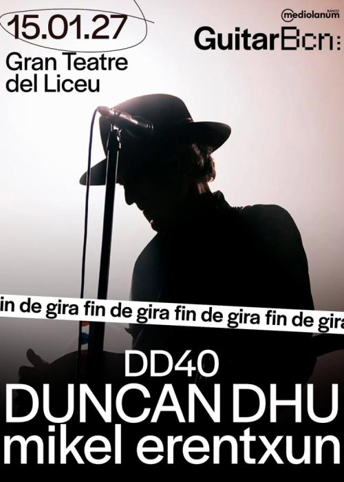 Cartel de Concierto de Duncan Dhu en Barcelona