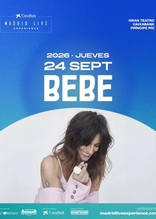 Cartel de Concierto de Bebe en Madrid