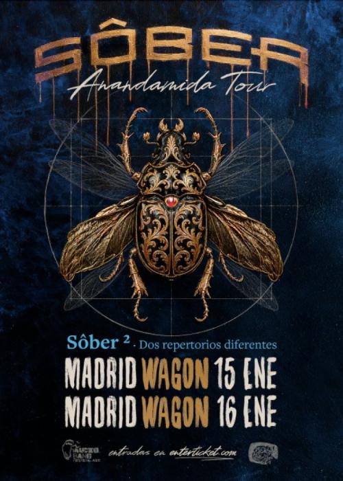 Cartel de Concierto de Sôber en Madrid (Primera Fecha)