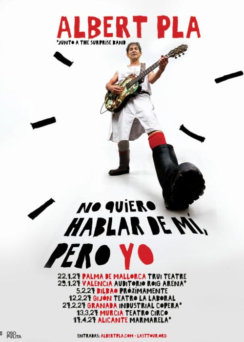 Cartel de Concierto de Albert Pla en Alicante