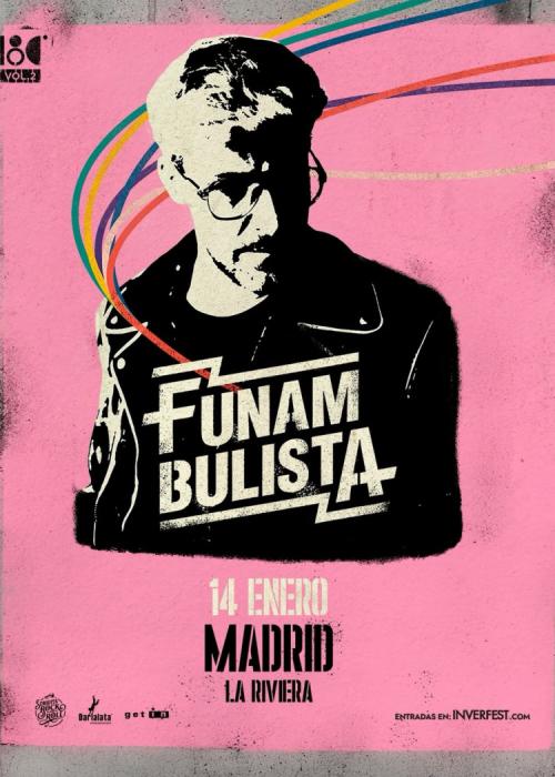 Cartel de Concierto de Funambulista en Madrid