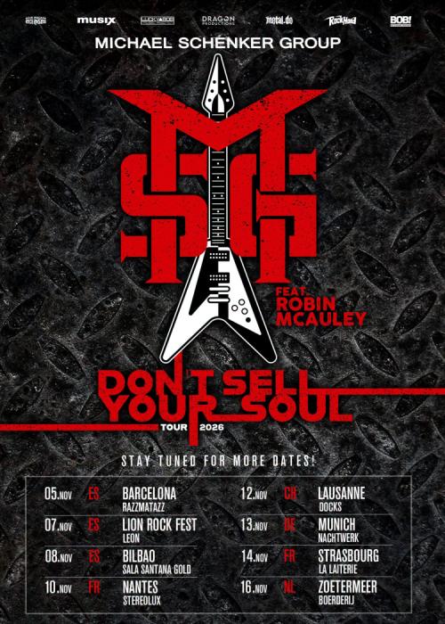 Cartel de Concierto de Michael Schenker Group en Barcelona
