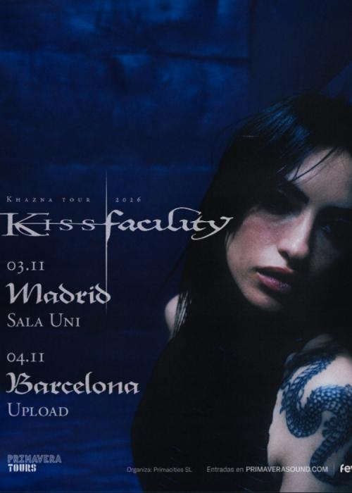 Cartel de Concierto de Kiss Facility en Barcelona
