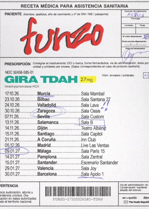 Cartel de Concierto de Funzo en Alicante