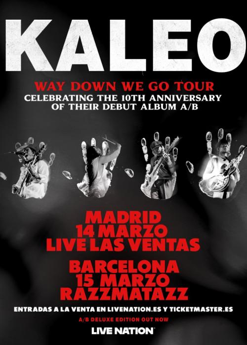 Cartel de Kaleo en Madrid