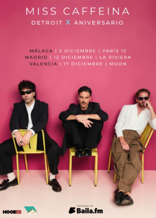 Cartel de Concierto de Miss Cafeína en Madrid