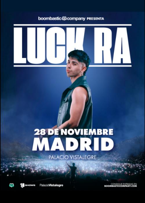 Cartel de Concierto de Luck Ra en Madrid