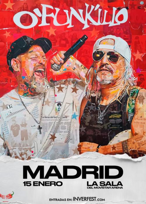 Cartel de Concierto de O'Funk'illo en Madrid