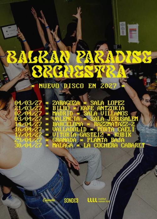 Cartel de Concierto de Balkan Paradise Orchestra en Zaragoza