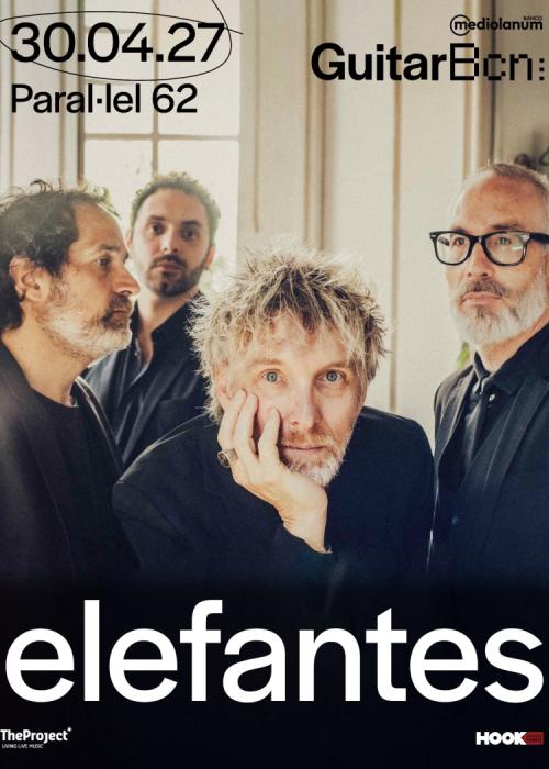 Cartel de Concierto de Elefantes en Barcelona