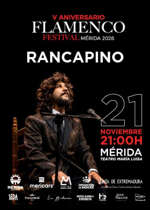 Cartel de Concierto de Rancapino Chico en Mérida