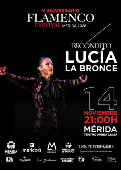 Cartel de Lucía La Bronce en Mérida