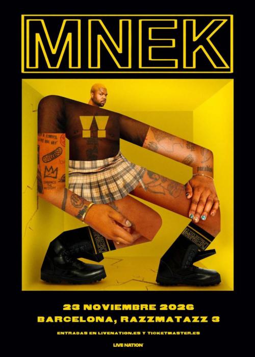 Cartel de Concierto de MNEK en Barcelona