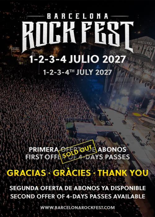 Cartel de Barcelona Rock Fest 2027
