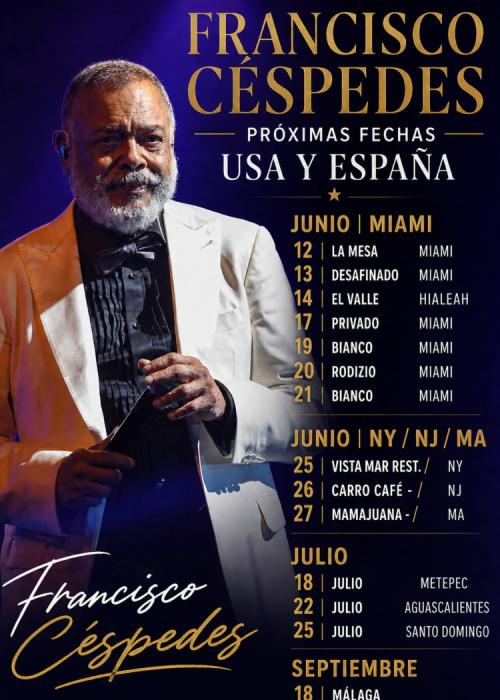 Cartel de Concierto de Pancho Céspedes en Málaga