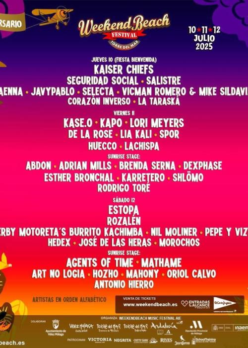 Cartel de Weekend Beach Festival 2025