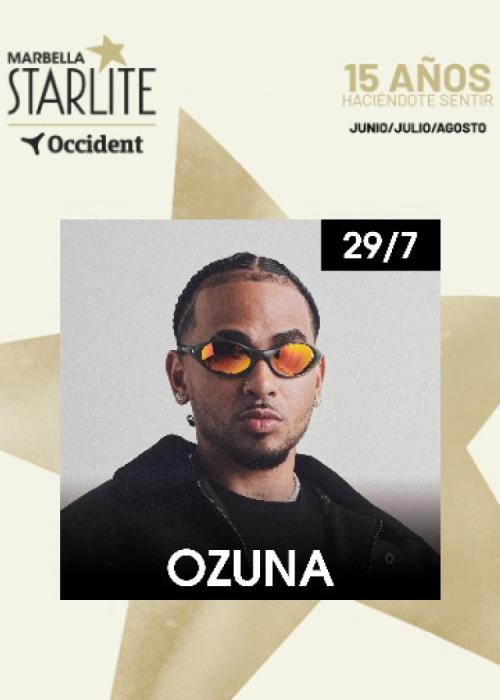 Cartel de Concierto de Ozuna en Marbella