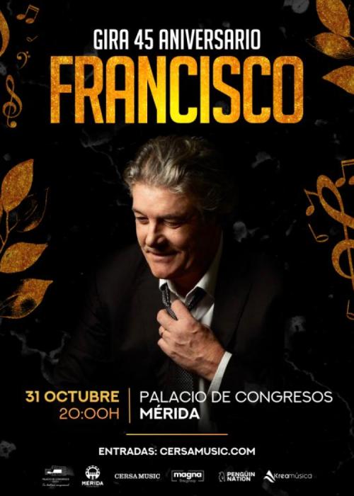 Cartel de Concierto de Francisco en Mérida