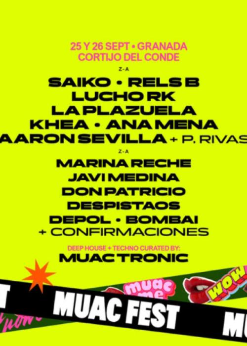 Cartel de MUAC FEST 2026 Granada