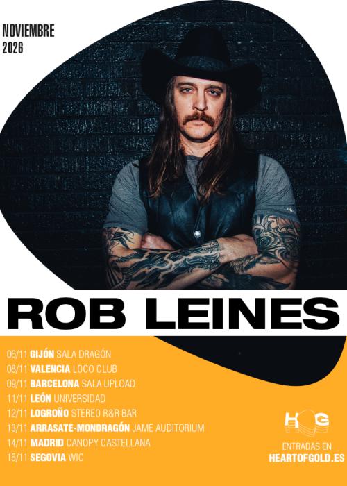 Cartel de Concierto de Rob Leines en León