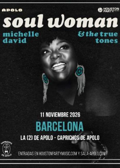 Cartel de Michelle David & The True-Tones en Barcelona