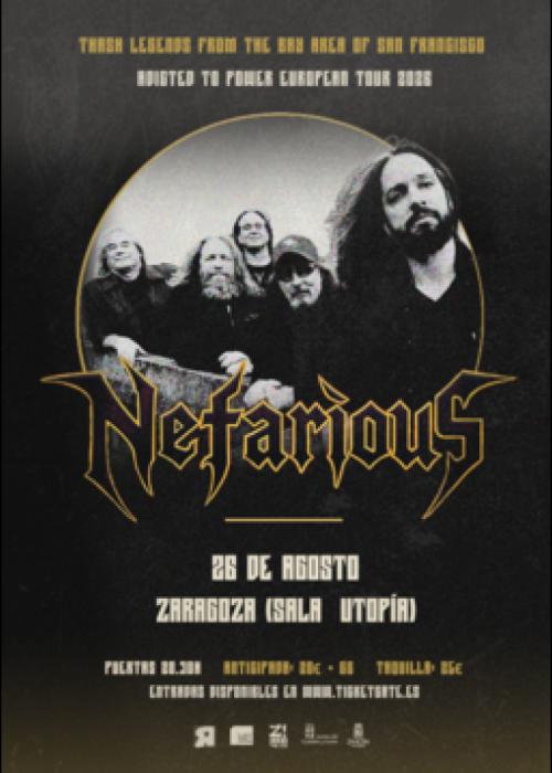 Cartel de Concierto de Nefarious en Zaragoza