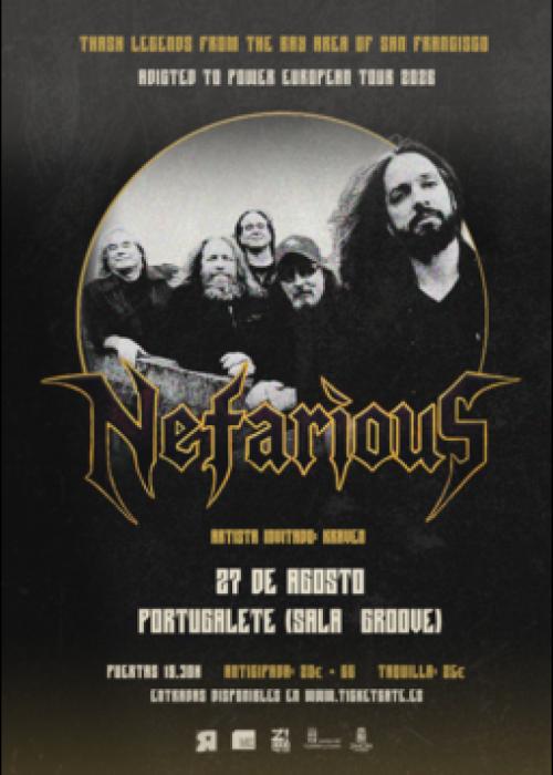 Cartel de Concierto de Nefarious en Portugalete