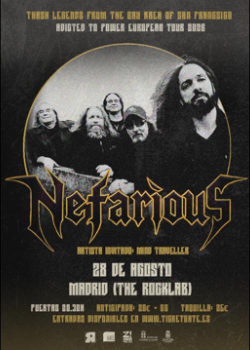 Cartel de Concierto de Nefarious en Madrid